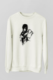 Bruce Lee Beyaz Unisex Sweatshirt