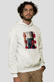 Bruce Springsteen Baskılı Unisex Beyaz Hoodie