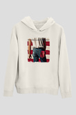 Bruce Springsteen Baskılı Unisex Beyaz Hoodie
