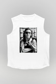 Bruce Springsteen Beyaz Unisex Kolsuz Tişört