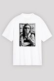 Bruce Springsteen Beyaz Unisex Oversize Tişört T-Shirt