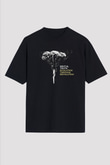 Brutal Truth Baskılı Unisex Siyah Oversize Tişört