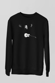 Buckethead Baskılı Unisex Siyah Sweatshirt