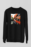 Buckethead Baskılı Unisex Siyah Sweatshirt