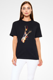Buckethead Baskılı Unisex Siyah Tişört - Tshirt
