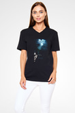 Buffy the Vampire Slayer Siyah Unisex V Yaka Tişört T-Shirt