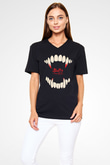 Buffy the Vampire Slayer Siyah Unisex V Yaka Tişört