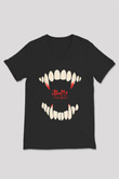 Buffy the Vampire Slayer Siyah Unisex V Yaka Tişört