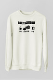 Buldozer operatörü Beyaz Unisex Sweatshirt