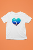 Bungee Jumping Baskılı Unisex Beyaz Çocuk Tişört - Tshirt
