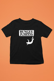 Bungee Jumping Baskılı Unisex Siyah Çocuk Tİşörtü - Tshirt