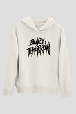 Bury Tomorrow Baskılı Beyaz Unisex Kapüşonlu Sweatshirt