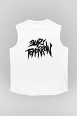 Bury Tomorrow Baskılı Beyaz Unisex Kolsuz Tişört - Tshirt