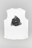 Bury Tomorrow Baskılı Beyaz Unisex Kolsuz Tişört - Tshirt