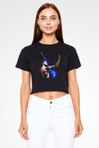 Bury Tomorrow Baskılı Siyah Crop Top Kadın Tişört - Tshirt