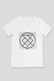 Bury Tomorrow Baskılı Unisex Beyaz V Yaka Tişört