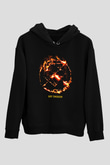 Bury Tomorrow Baskılı Unisex Siyah Kapüşonlu Sweatshirt