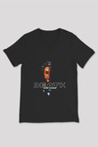 Bury Tomorrow Baskılı Unisex Siyah V Yaka Tişört - Tshirt