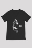 Bury Tomorrow Baskılı Unisex Siyah V Yaka Tişört - Tshirt