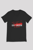Bury Tomorrow Baskılı Unisex Siyah V Yaka Tişört - Tshirt