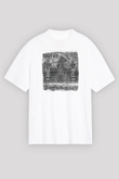 Burzum Baskılı Unisex Beyaz Oversize Tişört