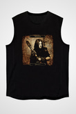 Burzum Baskılı Unisex Siyah Kolsuz Tişört