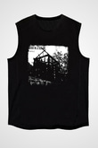 Burzum Baskılı Unisex Siyah Kolsuz Tişört