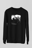 Burzum Baskılı Unisex Siyah Sweatshirt