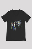 Burzum Baskılı Unisex Siyah V Yaka Tişört