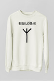 Burzum Beyaz Unisex Sweatshirt