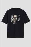 Busta Rhymes Baskılı Unisex Oversize Siyah Tişört