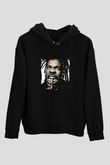 Busta Rhymes Baskılı Unisex Siyah Hoodie