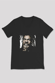 Busta Rhymes Baskılı Unisex Siyah V Yaka Tişört