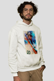 Busta Rhymes Beyaz Unisex Kapüşonlu Sweatshirt