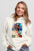 Busta Rhymes Beyaz Unisex Kapüşonlu Sweatshirt
