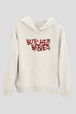 Butcher Babies Beyaz Unisex Kapüşonlu Sweatshirt