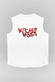 Butcher Babies Beyaz Unisex Kolsuz Tişört