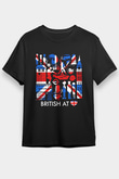 Büyük Britanya Siyah Unisex Tişört T-Shirt - TişörtFabrikası