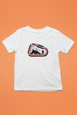 Buz Hokeyi Baskılı Unisex Beyaz Çocuk Tişört - Tshirt