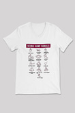 Buz Hokeyi Baskılı Unisex V Yaka Tişört - Tshirt