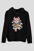 Buzz Fortnite Baskılı Unisex Siyah Hoodie