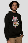 Buzz Fortnite Baskılı Unisex Siyah Hoodie