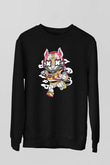 Buzz Fortnite Baskılı Unisex Siyah Sweatshirt