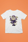 Buzz Skateboard Baskılı Unisex Beyaz Çocuk Tişört