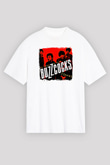 Buzzcocks Baskılı Unisex Beyaz Oversize Tişört