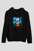 Cadılar Bayramı-Halloween Siyah Unisex Hoodie