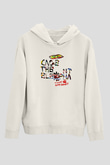 Cage the Elephant Baskılı Unisex Beyaz Hoodie