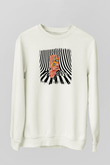 Cage the Elephant Baskılı Unisex Beyaz Sweatshirt