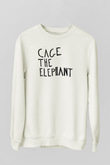 Cage the Elephant Beyaz Unisex Sweatshirt