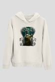 Call Of Ctulhu Baskılı Beyaz Unisex Kapüşonlu Sweatshirt